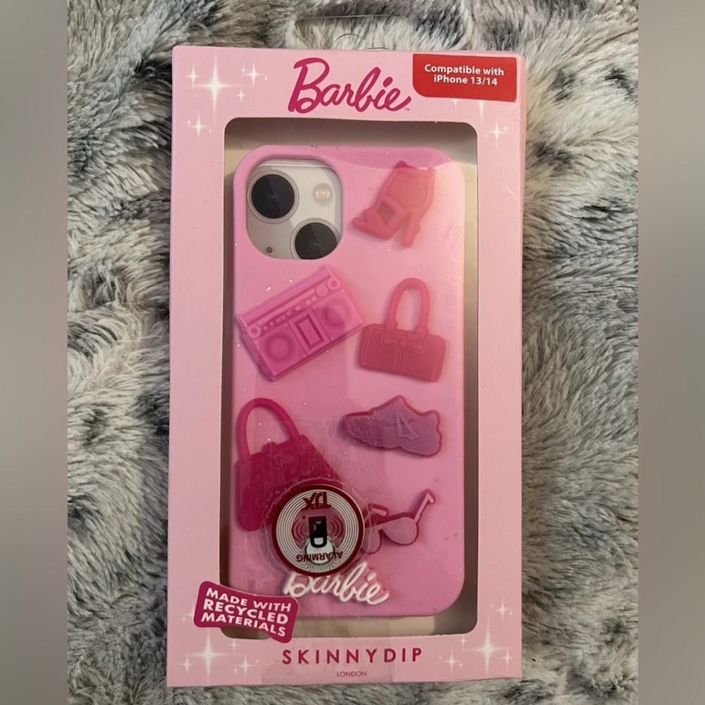 Barbie Pink iPhone 13/14 Case by Skinny Dip 3D Rubber Shock Proof NEW